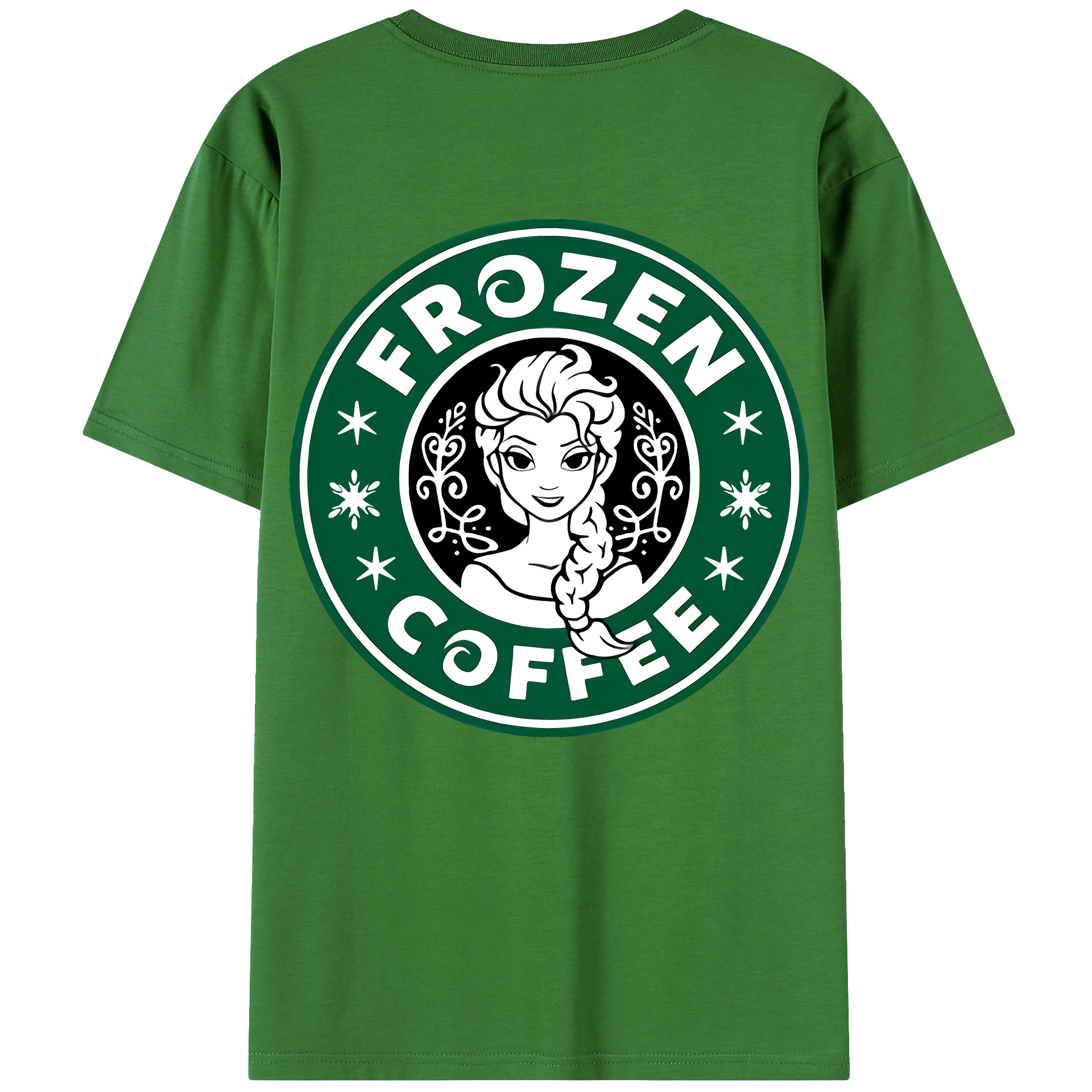 （画像用） アナと雪の女王 アンナ エルサ Frozen Anna Elsa レディース半袖Tシャツ(バックプリント)